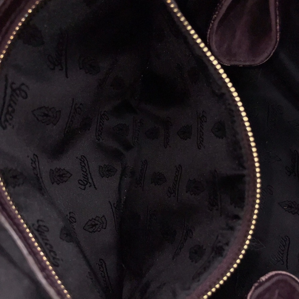 Authentic GUCCI Hysteria Purple Suede Handbag - Picture 14 of 16